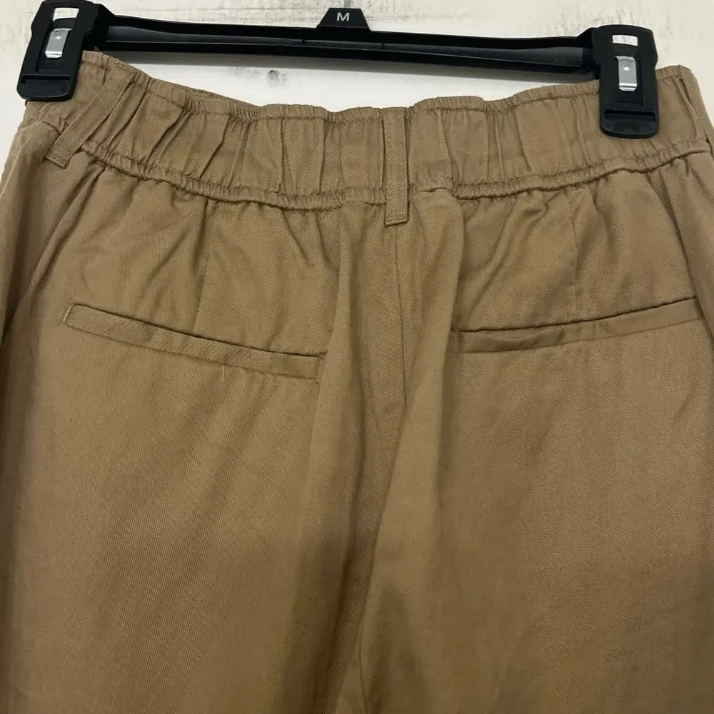 Quince Drapey Twill Pleated Wide Leg Trouser Pants Baywood NWT 2 Cotton Linen